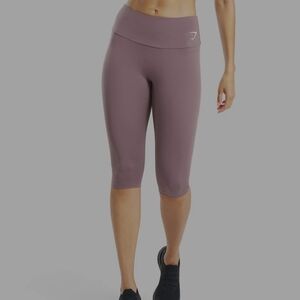 Gymshark Training Cropped  Leggings Womens Size Large Rose Taupe